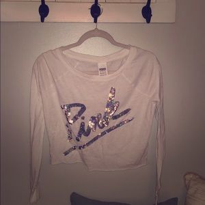 VS PINK Sparkle Crop-top